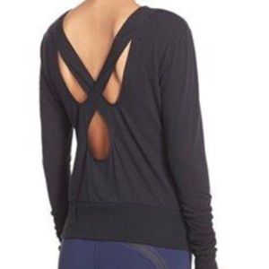 Alo flux long sleeve with cross cross back